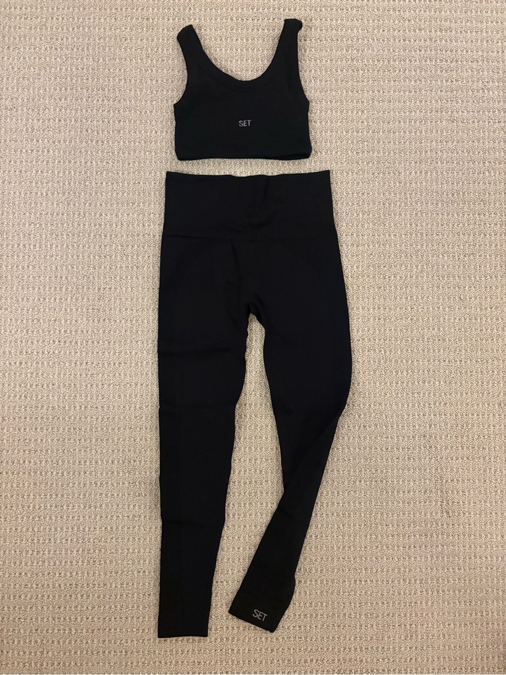 Set Active Compression Leggings and Bra Set
